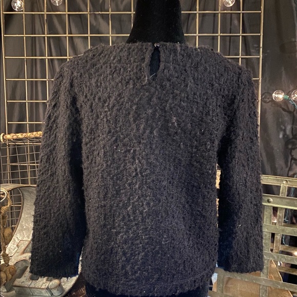 NWT Grace Elements Black Wooly Sweater Size L - Picture 2 of 2